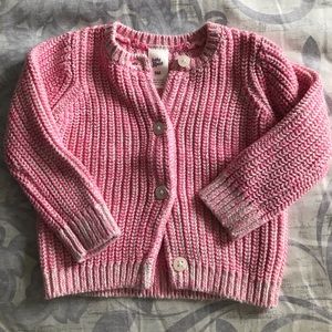 NWOT Baby Oshkosh Pink Knit Sweater Size 9 mos